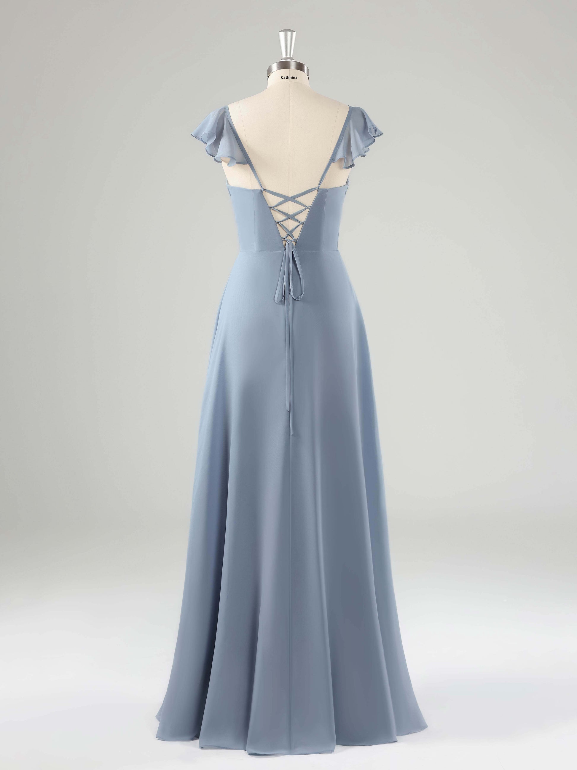 Lainey V-Neck A-line Floor Length Bridesmaid Dresses with Slit Cathnina.co.uk Lainey V-Neck A-line Floor Length Bridesmaid Dresses with Slit Cathnina.co.uk