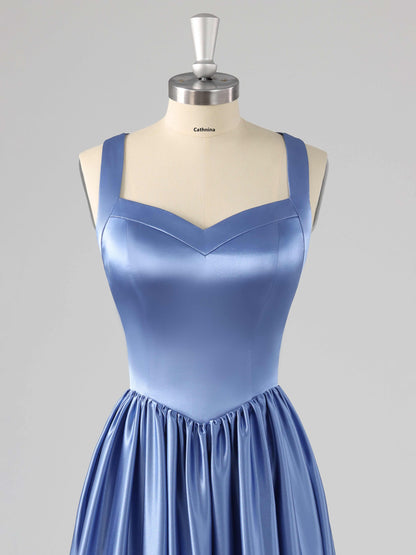 Liryn Stylish Sweetheart Neckline Bridesmaid Dresses with Slit