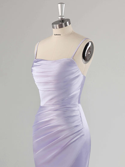 Loretta Sexy Square Long Mermaid Bridesmaid Dresses with Slit