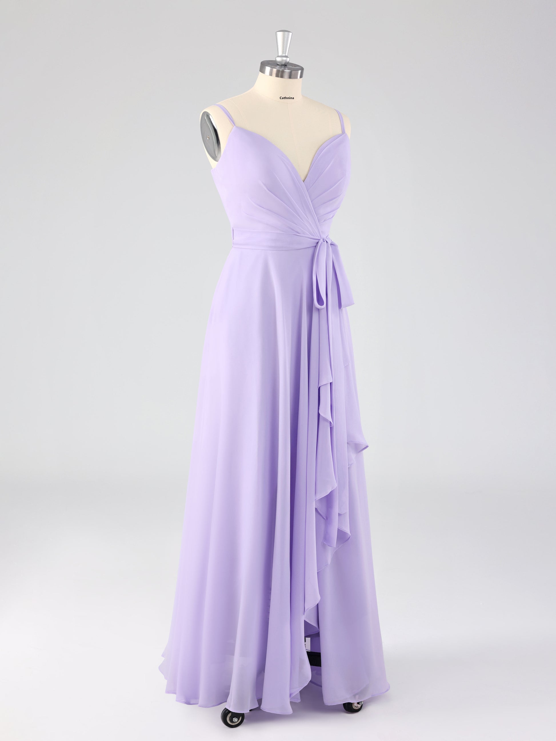 Lydel Chic V-neck Ruffles Lace Up Bridesmaid Dresses with Slit Cathnina.co.uk Lydel Chic V-neck Ruffles Lace Up Bridesmaid Dresses with Slit Cathnina.co.uk