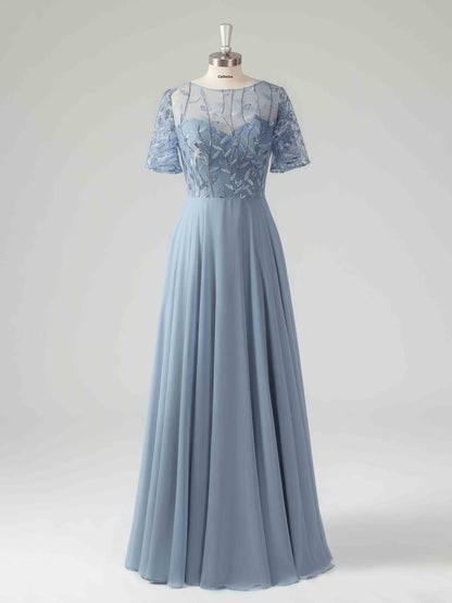 Malina Elegant Illusion A-line Mother of the Bride Dresses