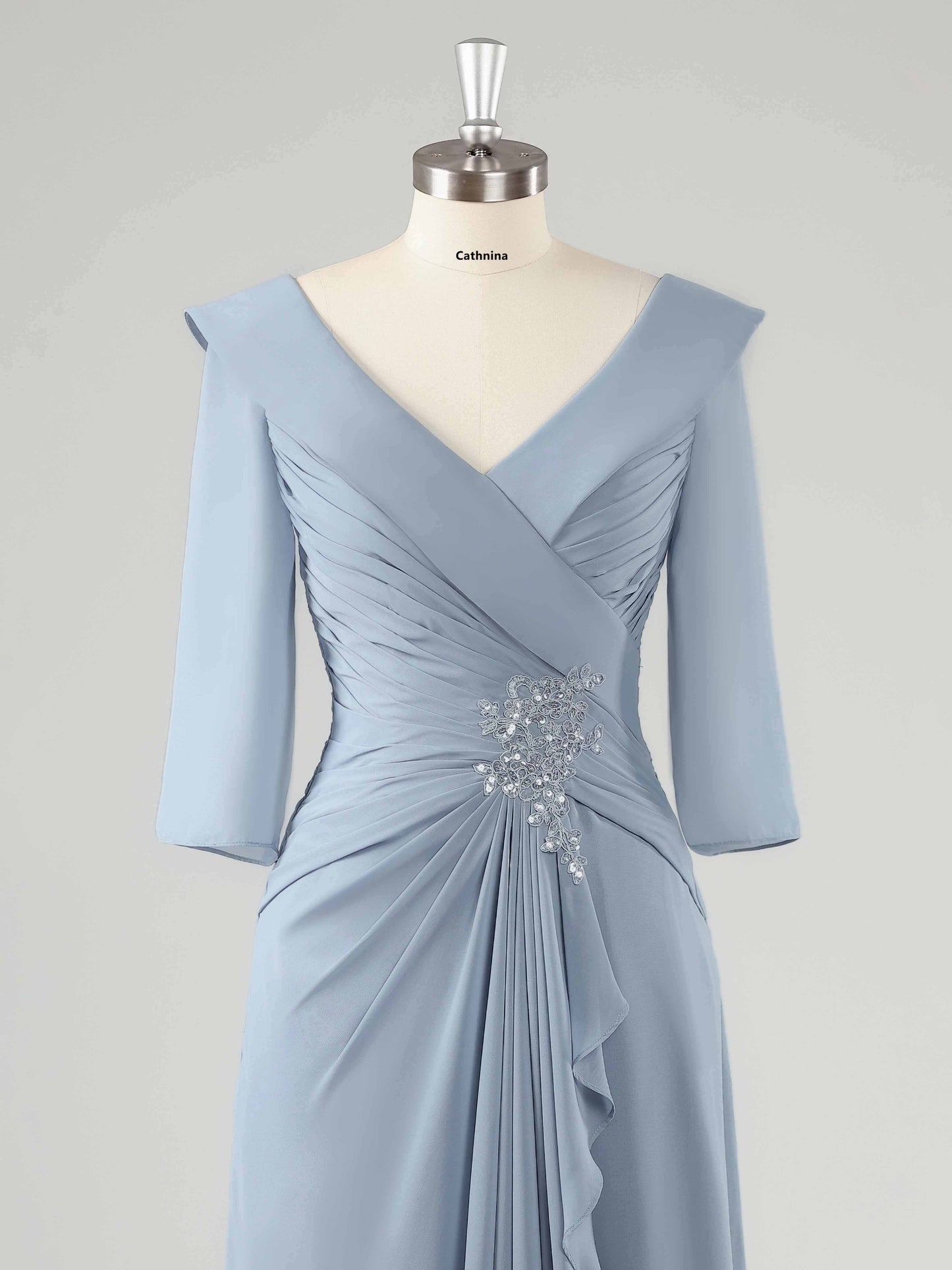Maribel V-Neck Ruffles A-line Mother of the Bride Dresses