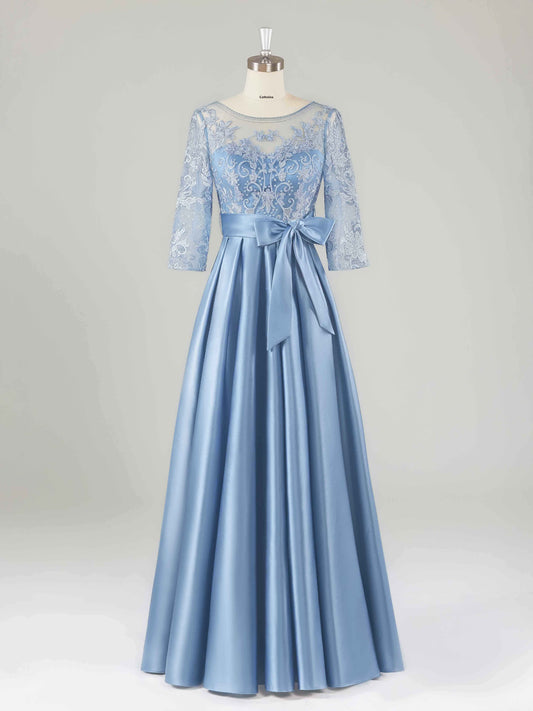 Matilda Graceful Illusion Neckline Mother of the Bride Dresses