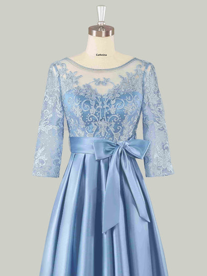 Matilda Graceful Illusion Neckline Mother of the Bride Dresses