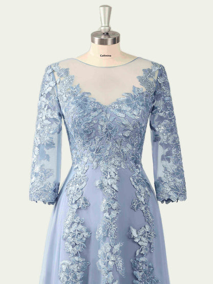 Maura Elegant Lace Appliqued A-line Mother of the Bride Dresses