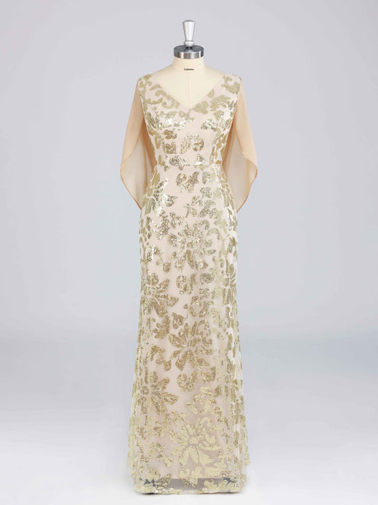 Meira Graceful Off the Shoulder Sequins Mother of the Bride Dresses