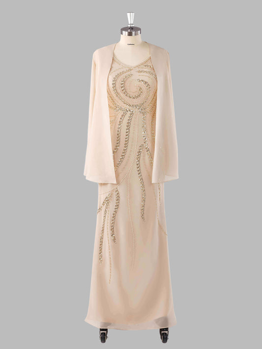 Michaela Chic Beaded Two-Pieces Mother of the Bride Dresses